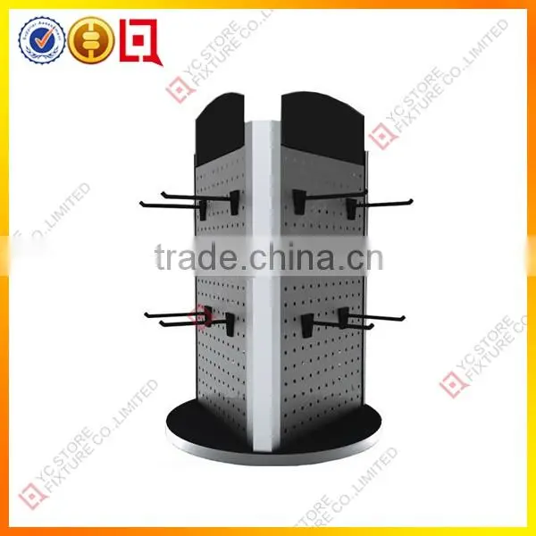 Double-side sock portable small cardboard counter display stands