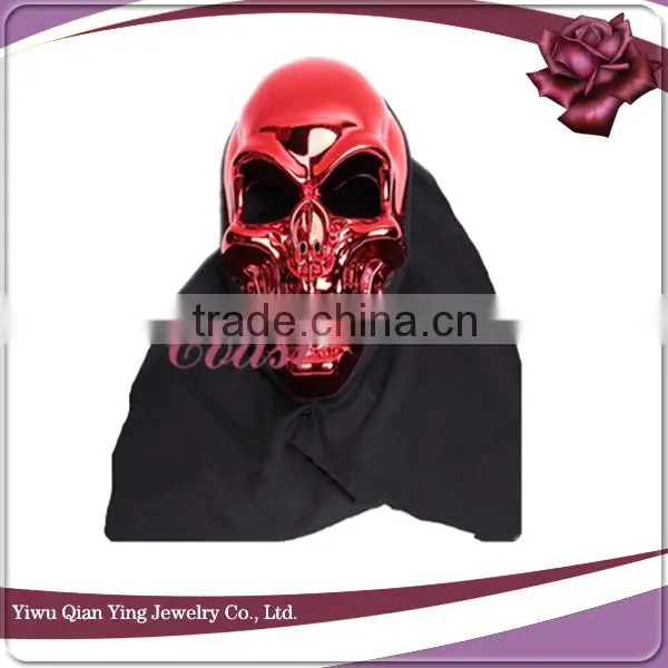 Electroplating plastic Halloween Karneval party ghost face mask