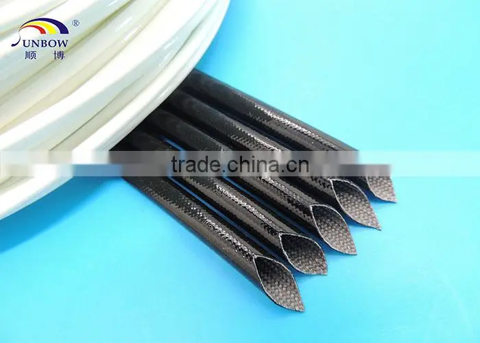 UL Listed VW-1 Flame Retardant Coated Silicone Glassfiber Electrical Sleeving