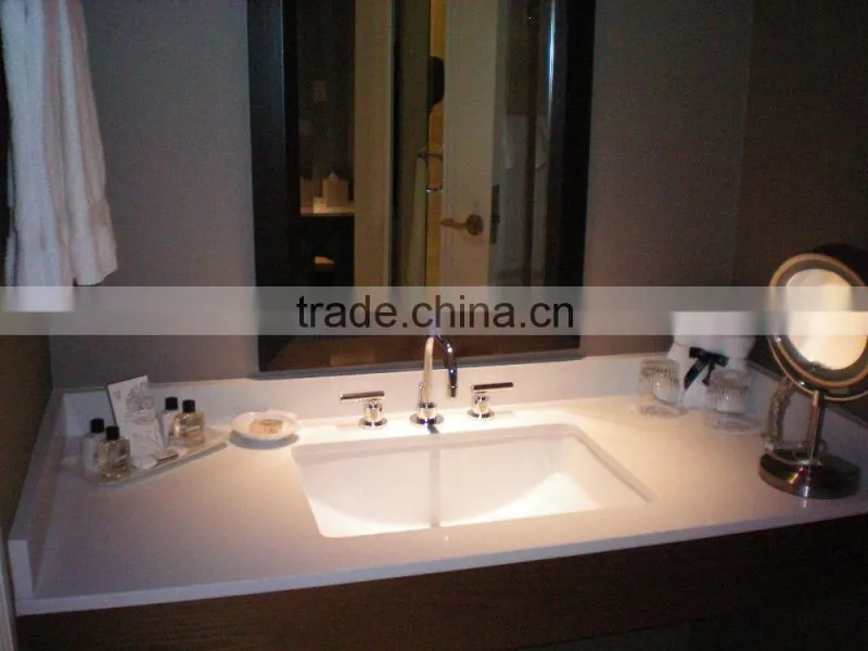 Hotel Bathroom Quartz Vanity Tops