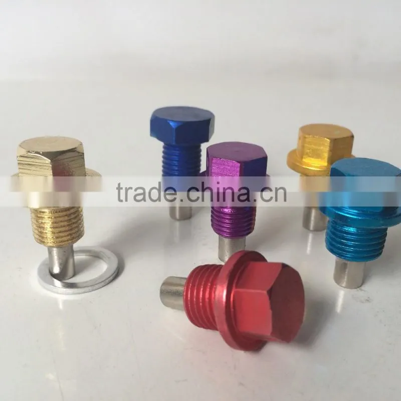 Aluminum oil drain plugs with washer
