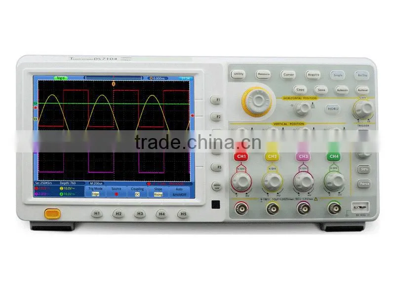 low price 4 Channel 8 inch color touch screen digital storage oscilloscope 200mhz digital oscilloscope