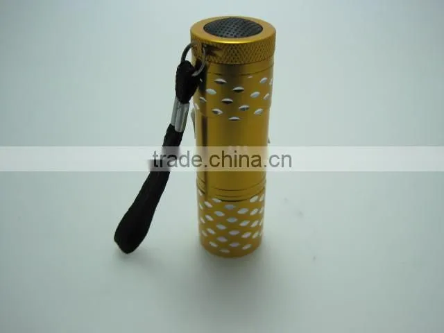 Ningbo handheld flashlight 9 led mini flashlight
