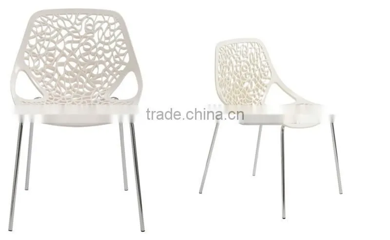 Restaurant furniture Lovie side chair plastic ABS dining chair
