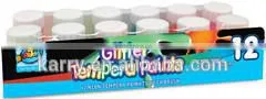 12ct*20ml Glitter Tempera Paint A0370