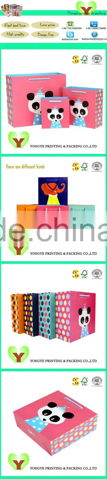 Shop Promotion Low Cost Paper Bag Flat Handle Kraft Paper Bag