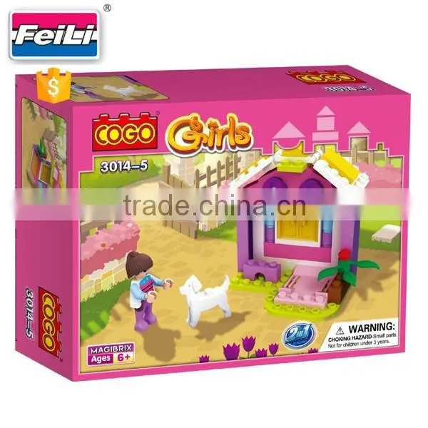 cogo bricks 2 IN 1 blocks toys for girls blocks building toy