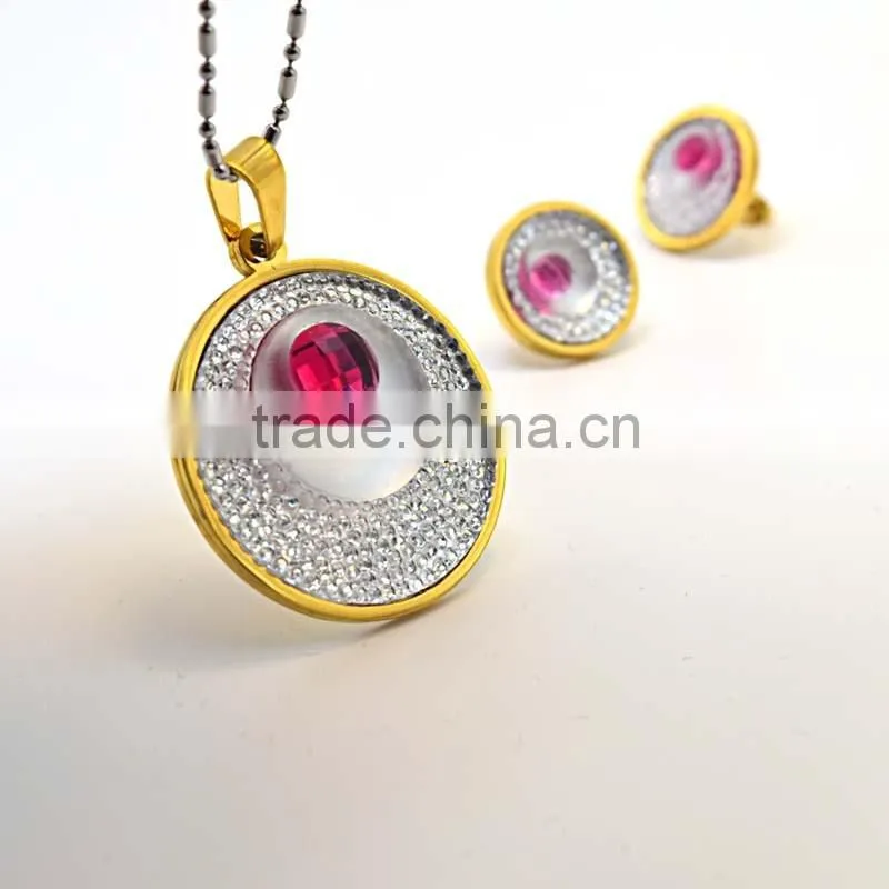 Jewelry Set In Latest Design Pendant Necklace Fashion Heavy Jewelry Set