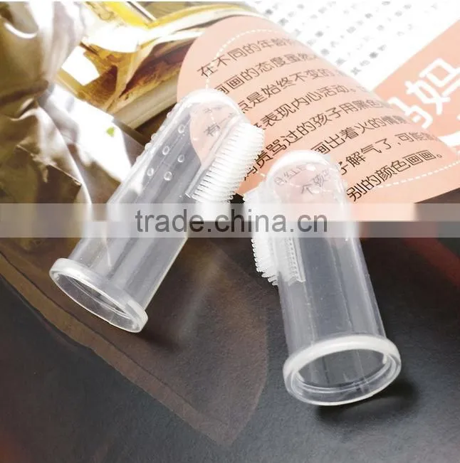 2013new design of the silicone baby toothbrush