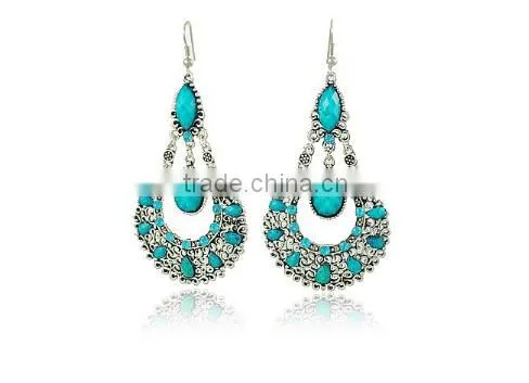 2016 Wholesale Fashion Bead Pendant Earring Chinese Style Vintage Earrings