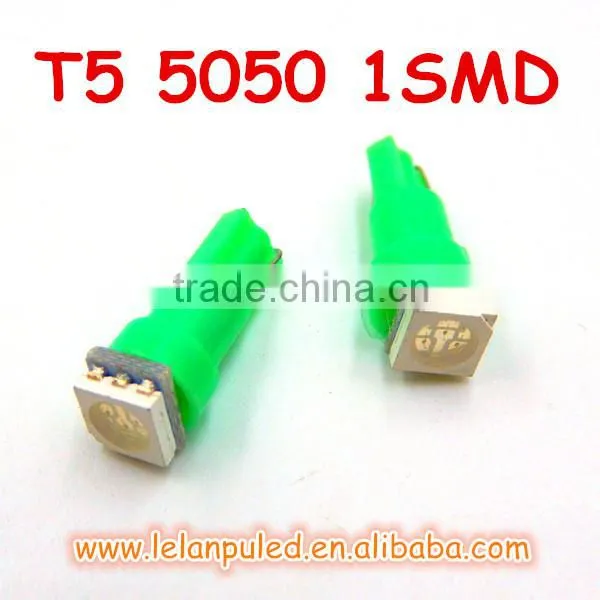 Factory price!! T5 5050 1smd car interior light car Instrument lamp