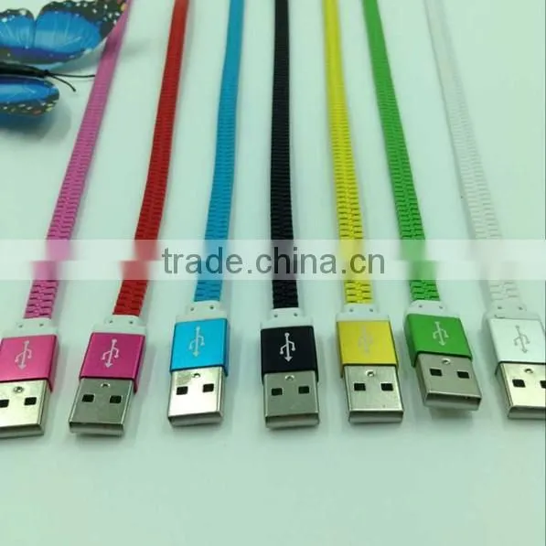 2016 hot new Best selling 2 in 1 zipper usb cable aluminum charging cable usb alibaba exoress china