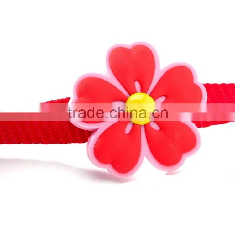 Wholesale new fluorescent color chest straps High quality nylon pet harness leash