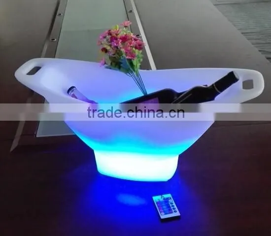 PE plastic Fruit tray with LED light and remote control 6530E