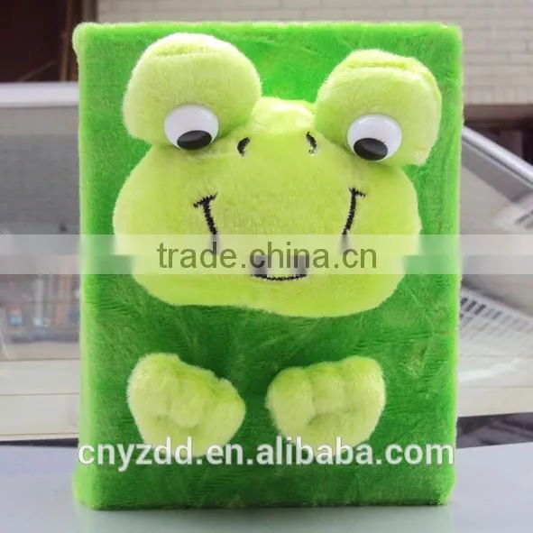 Plush animal photo album/soft cute animal photo album