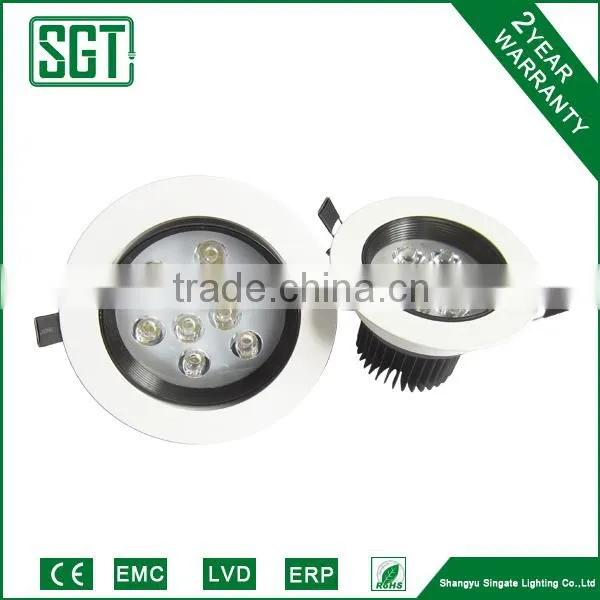 COB LED downlight glass and aluminium 5W7W9W for promotion