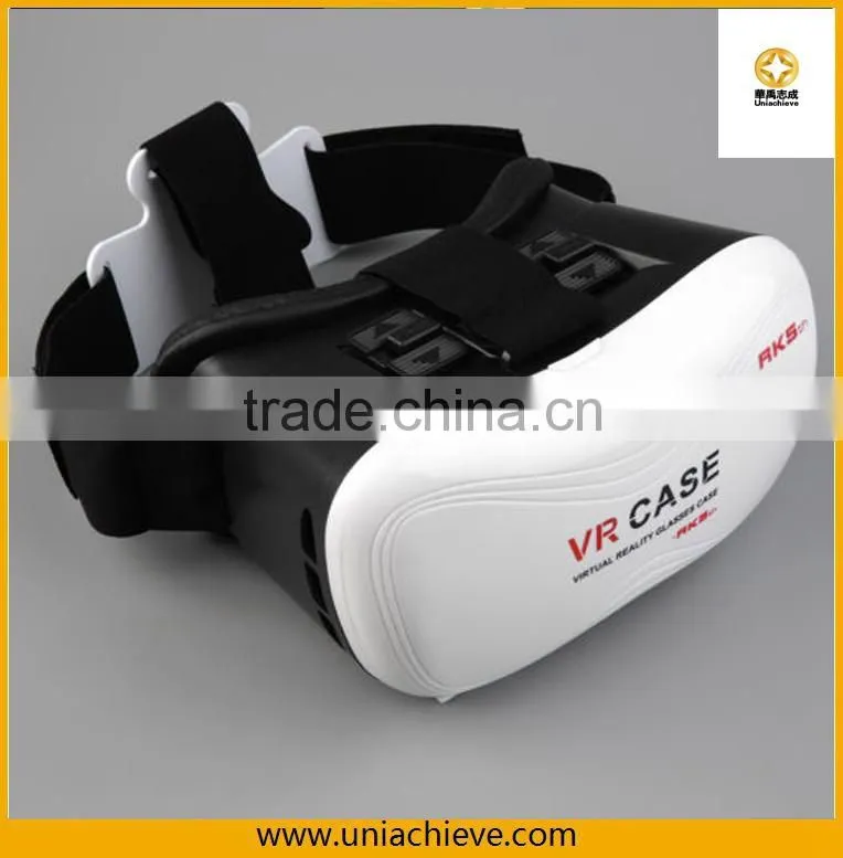Hot Selling 3D VR case Real Virtual Headset with Virtual Reality 3D Glasses for Movies and Games