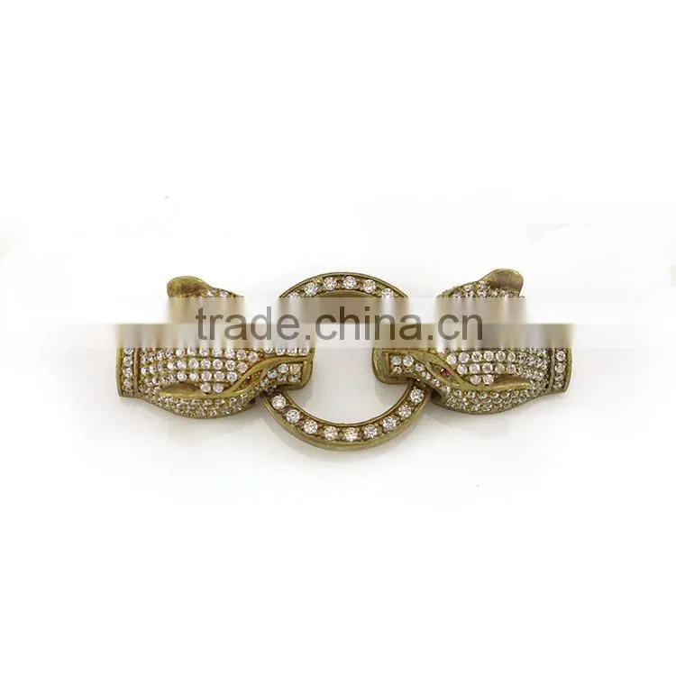 CZ6624 mirco cz pave clasps for jewelry