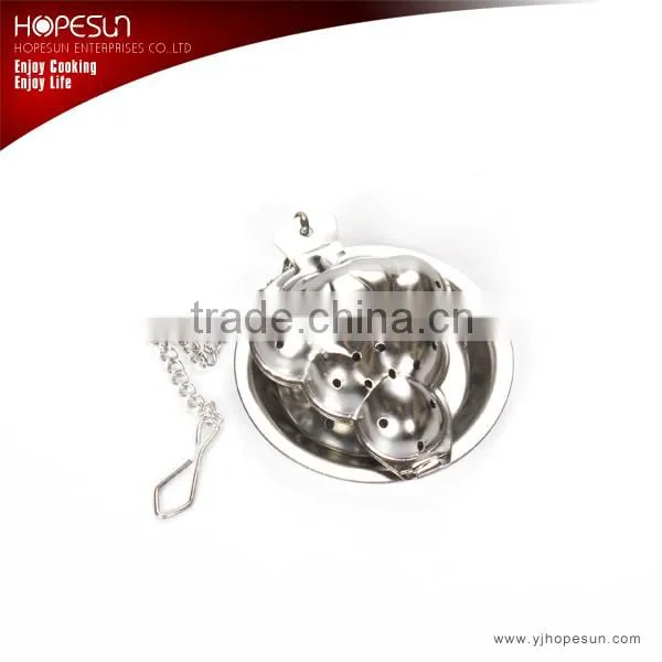 Novelty teapot shaped stainless steel tea strainer in 119th Canton Fair