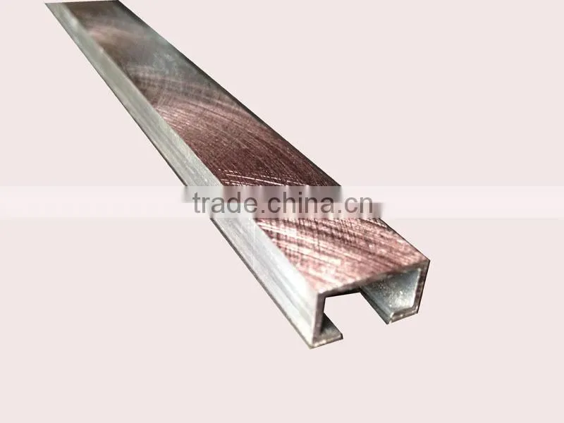 U shaped edge trim