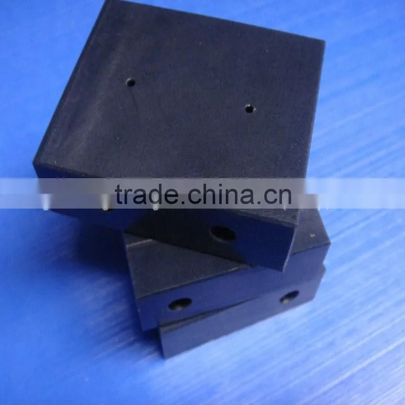 high quanlity black cnc precision machining HDPE plastic block uhmwpe parts