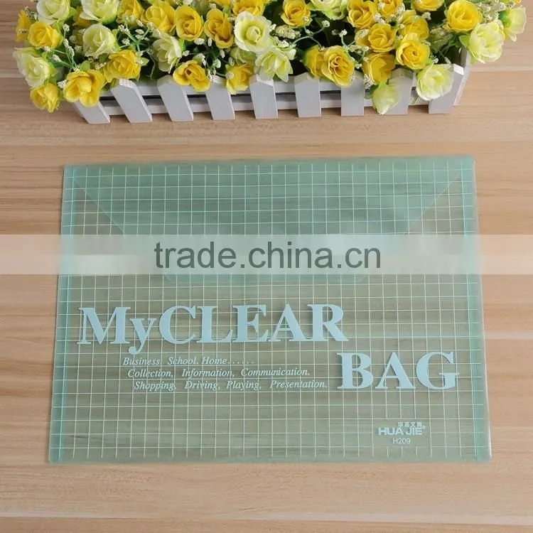 PP stationery clear plasti envelope file folder