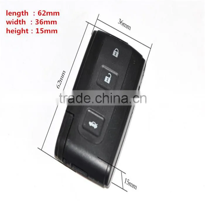 universal car remote key for toyota Prius 2 button smart key with emergency key blade