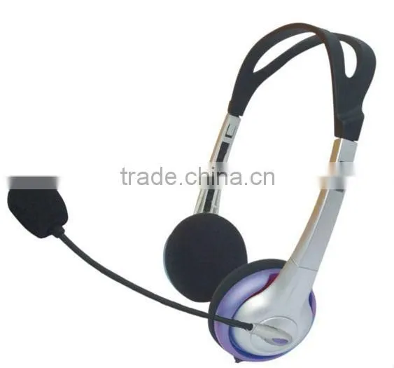 Monaural 3.5mm call center computer headphone with mic PC-69vcmute