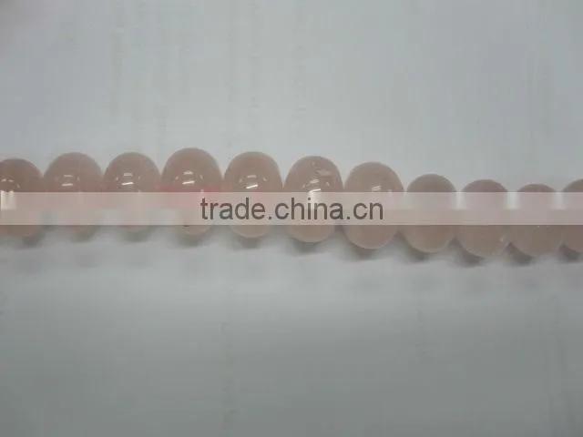 Natural stone madagascar rose quartz rondelle