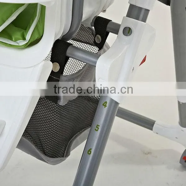folding plastic highchair of baby