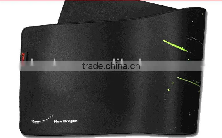 2014 Hot Selling Microfiber Fabric Surface Overlock Gaming Gamer Mouse Pad