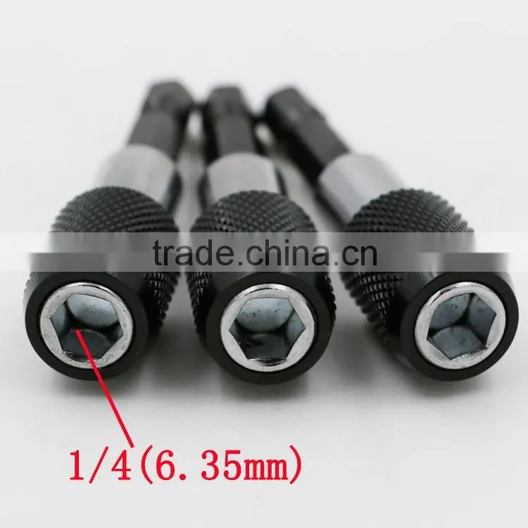 1/4 Hex Shank Quick Release Electric Drill Magnetic Screwdriver Bit Holder 60mm
