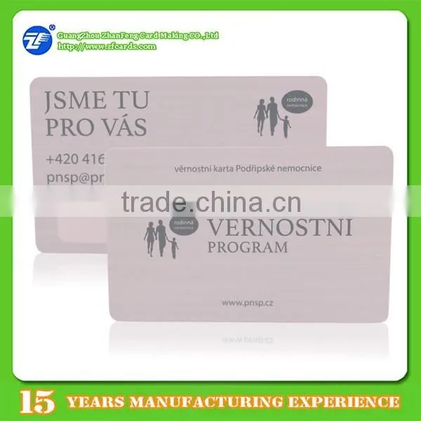 Customize PVC plastic club loyalty membership cards