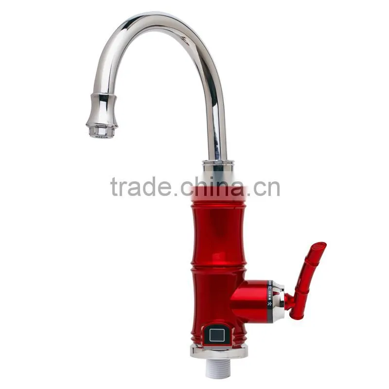 Tankless Electric Hot Water Heater Faucet Kitchen Heating Tap Water Faucet with Digital Display