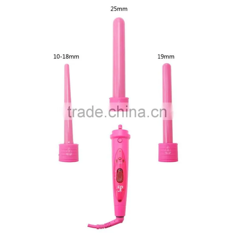 led lcd tempreture display hair rollers with 3 or 5 sizes