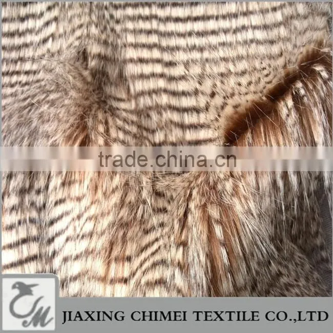 long pile brown pawie piora faux fur used for bag