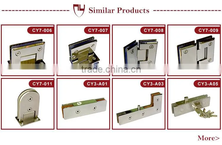 Metal Glass Bracket For 8 - 12mm Toughened Glass Door