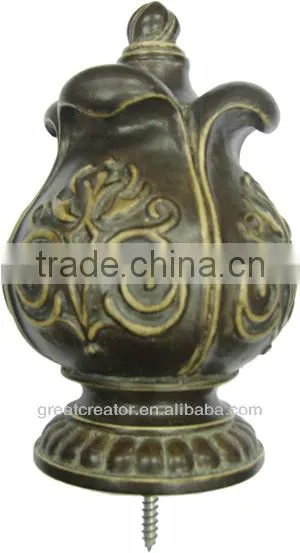 Home Decor Black Classic Ball Bed Finials