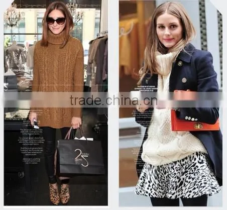 2014 Winter newest women's Cable- Knit Sweater