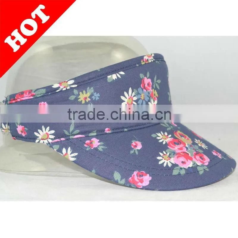 100% Cotton Sport Sun Visor Cap