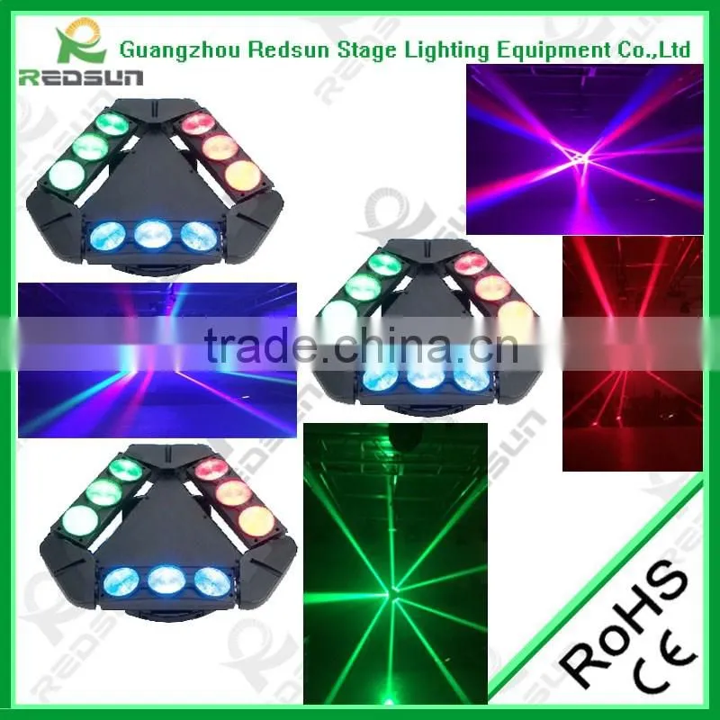 LED 3*3 spider light 8pcs*10w RGBW 4IN1 charming stage /party/club/party/christmas/house decor concert dj moving head light