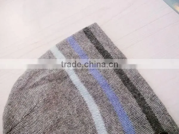 lambs wool stripe hat scarf gloves set