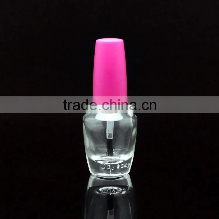 15ml mini clear nail polish glass bottle