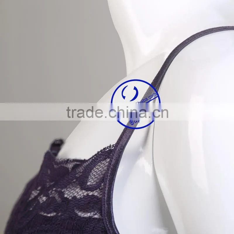 new design custom wholesale 100 cotton lace womens tank top