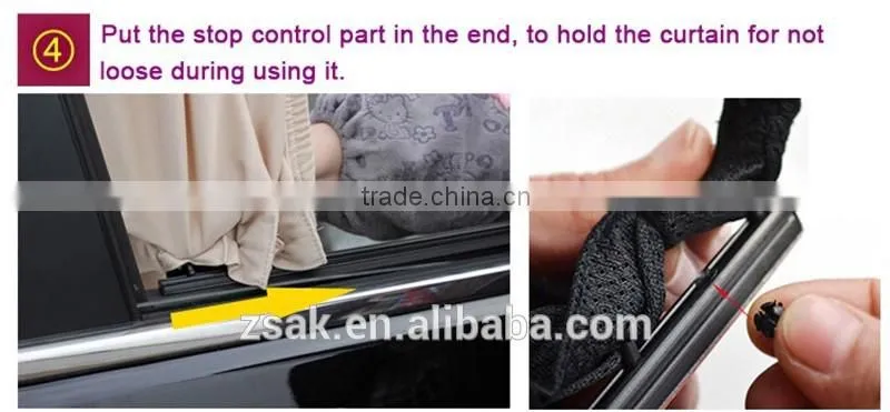 Window curtain mesh fabric material car side sunshade