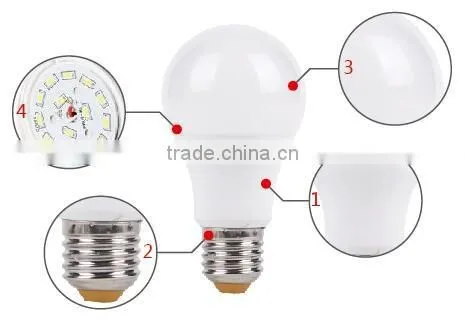 9W A60 Dimmable Color Temperature Adjustable LED Bulb Light