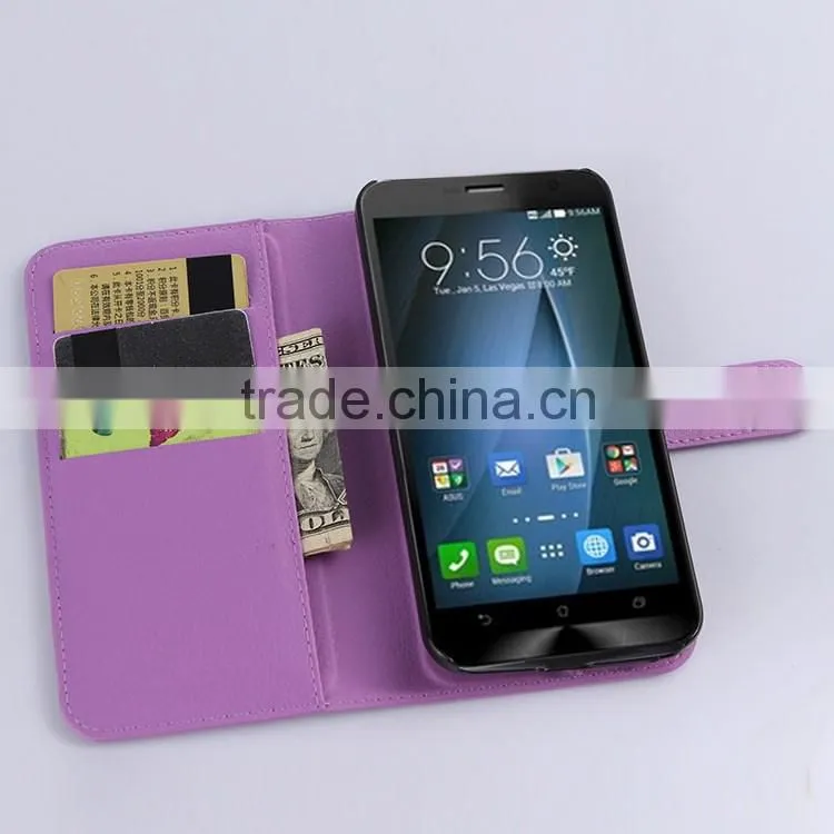 For ASUS Zenfone 2 Leather Case, For ASUS Zenfone 2 Wallet Leather Case