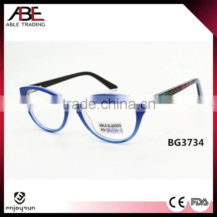 new stylish 2016 ladies high level handmade acetate eyeglasses optical frames optics spectacle