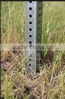 Galvanized Square Tube Sign Post for Traffic Road Safety