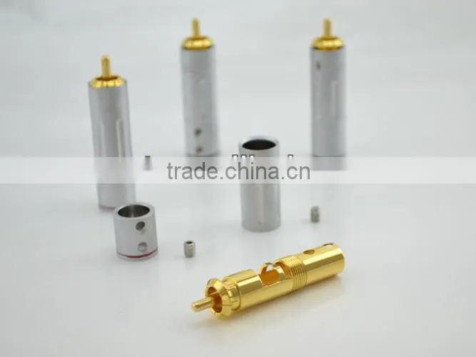 Audiocrast AR-204 High Performance Gold Plated Terminal audio video cable plug